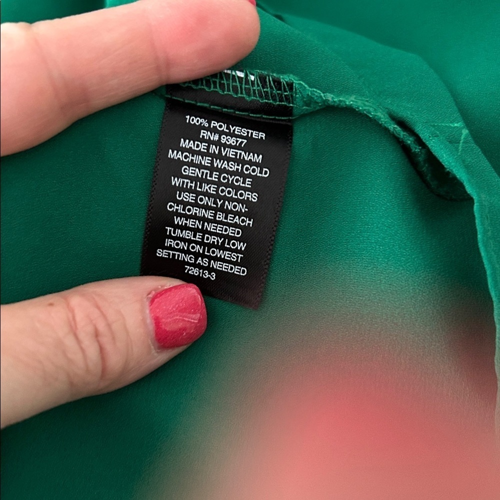 Worthington size large sleeveless green top - Picture 4 of 5